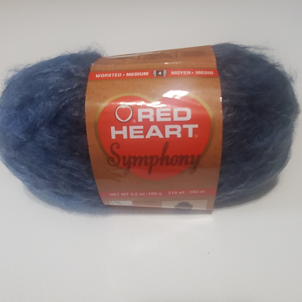 3/$15 Red Heart Symphony Yarn Blue River 067898053860